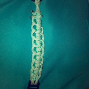a aqua/teal buckle bracelet